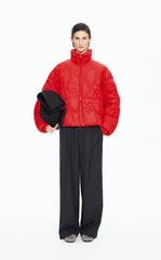 Down Coat / JNBY Quilted Stand Collar Short Down Coat