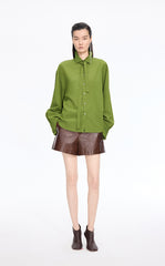 Shirt / JNBY Textured Oversized Long Sleeve Shirt