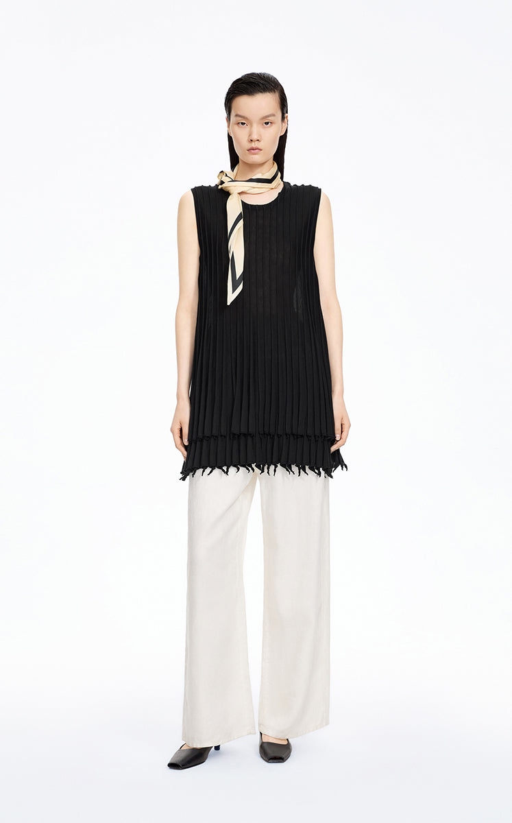 Tank Top / JNBY Textured Cotton Knit Tank