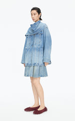 Jacket / JNBY Oversize Detachable Scarf Denim Jacket