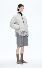 Down Coat / JNBY Oversized Beaded Cropped Down Coat