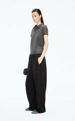 Pants / JNBY Topstitched Banana Cut Cotton Pants