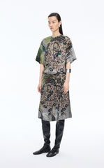 Shirt / JNBY Silk Printed Relaxed Top