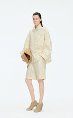 Pants / JNBY Textured Jacquard Mid-Length Pants