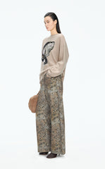 Sweater / JNBY Cat Motif Mohair Blend Pullover