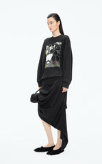 Sweatshirt / JNBY Oriental Print Cotton Pullover