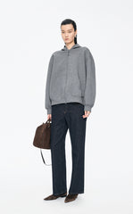Sweatshirt / JNBY Oversized Cotton-Blend Zip-Up Hoodie