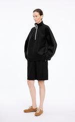Sweatshirt / JNBY Half-Zip Stand Collar Pullover