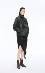 Jacket / JNBY Oversized Asymmetric Cut Denim Jacket