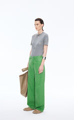 Pants / JNBY Coated Straight-Leg Extra-Long Jeans