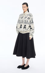 Sweater /(ESG)JNBY Icelandic Pattern Wool Blend Cardigan