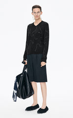 Sweater / JNBY V-Neck Cashmere Wool Sweater