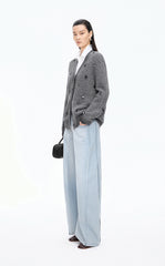 Sweater / JNBY Textured Beaded Wool Cardigan