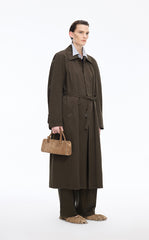 Trench Coat / JNBY Oversized Cotton Maxi Trench Coat