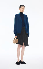 Skirt / JNBY A-line Irregular Cut Cotton Midi Skirt