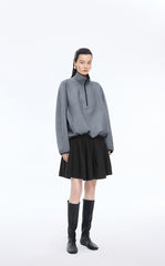 Skirt / JNBY  Wool Blend A-Line Mini Skirt