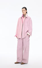 Pants / JNBY Pink Cargo Extra-Long Jeans