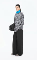 Pants / JNBY Wide-Leg Ribbed Blend Trousers