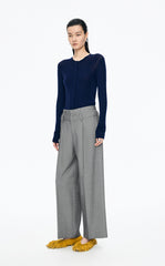 Pants / JNBY Straight-Leg Double-Waist Wool Trousers