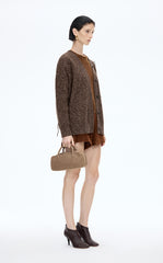 Sweater / (ESG)JNBY O-shape Fringe Wool-blend Long Cardigan
