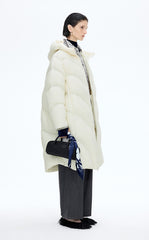 Down Coat / JNBY Oversized Long Hooded Down Coat