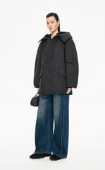 Down Coat / JNBY Oversized Raglan Mid-Length Down Coat