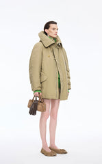 Down Coat / JNBY Oversized Raglan Mid-Length Down Coat