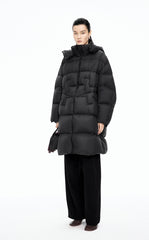 Down Coat / JNBY Deconstructed A-line Hooded Long Down Coat