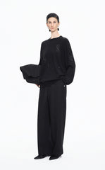 Sweater / JNBY Wool-Cashmere Ripple Crystal Embellished Pullover