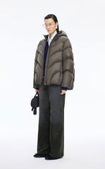 Pants / JNBY Relaxed Velvet-Flocked Wide-Leg Jeans