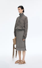 Sweater / JNBY Stand Collar Lightweight Short Cardigan