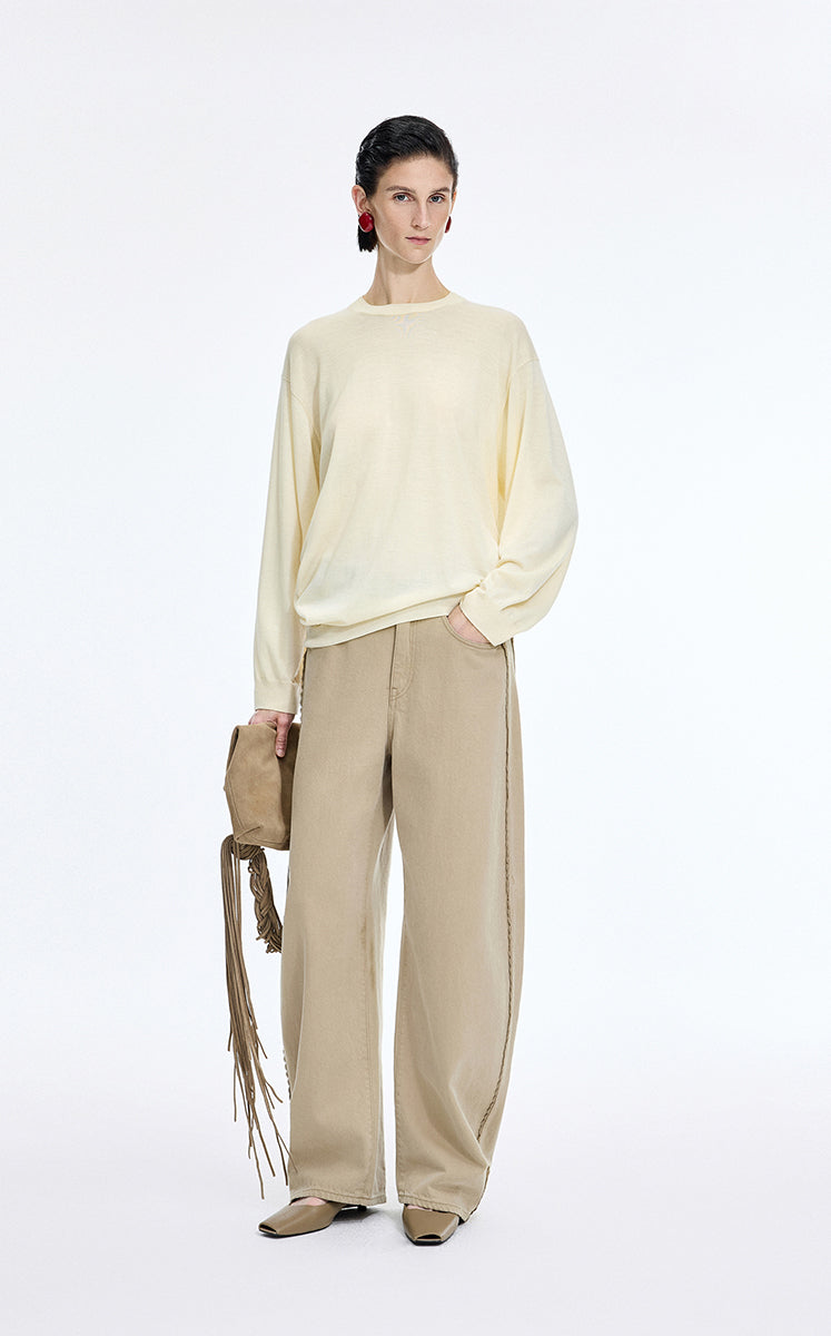 Sweater / JNBY Machine-Washable Merino Wool Pullover