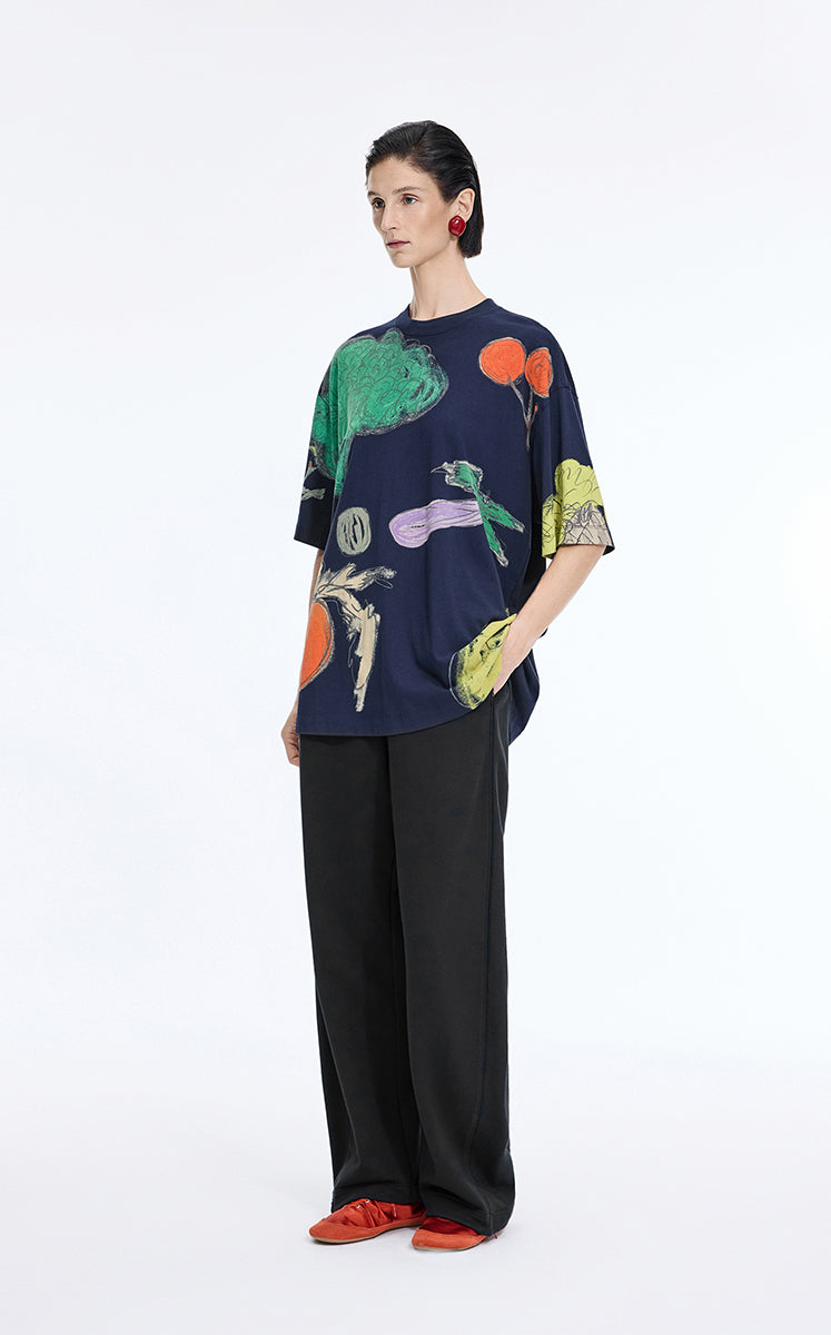 Pants / JNBY Cotton Banana Elastic Waist Pants