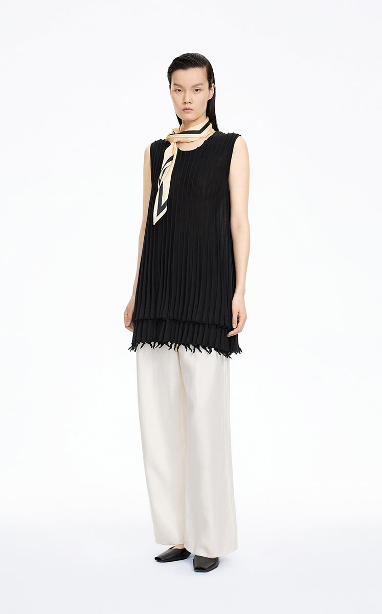 Tank Top / JNBY Textured Cotton Knit Tank