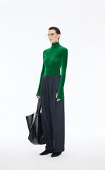 T-Shirt / JNBY Slim-Fit Velvet Long-Sleeve T-Shirt