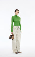 Sweater / JNBY Fitted Wool Turtleneck Pullover