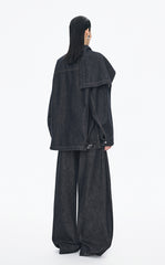 Jacket / JNBY Oversize Detachable Scarf Denim Jacket