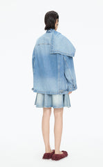 Jacket / JNBY Oversize Detachable Scarf Denim Jacket