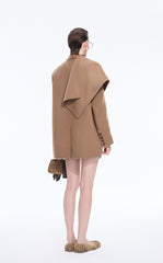 Coat / JNBY Loose Cashmere Wool Wrap Coat