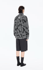 Sweater / JNBY Floral Screen Oversized Pullover