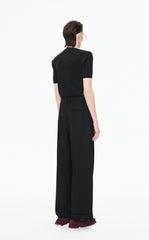 Sweater / JNBY Wool Stretch Short Sleeve Pullover