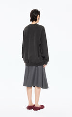 Sweatshirt / JNBY Botanical Print Cotton Pullover