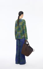 T-Shirt / JNBY Floral Graphic Cotton Long Sleeve Tee