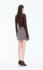 T-Shirt / JNBY Slim Fit Merino Wool Zip Neck Tee