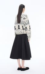 Sweater /(ESG)JNBY Icelandic Pattern Wool Blend Cardigan