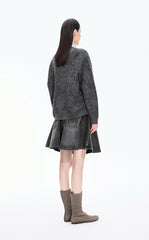 Sweater / JNBY Loose Floral Wool Cardigan