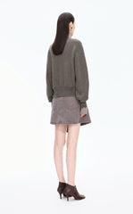 Sweater / JNBY Beaded Trim Cashmere-Wool Blend Cardigan