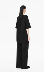 Sweater / JNBY Wool Blend Pintuck Short Sleeve Pullover