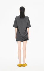 Sweater / JNBY Wool Blend Pintuck Short Sleeve Pullover