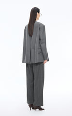 Blazer / JNBY Oversized Wool-Blend Collarless Blazer